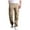 Khaki, variant on JURANMO Men's Cotton Cargo Pants Big and Tall Hiking Pants Outdoor Workout Black L