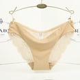 thumbnail image 2 of VISALY Cotton Underwear for Women Bikini Panties, Low-Rise Briefs Women Lace Cotton Panty, Demifill Teen Girls Period Underwear Cotton Soft Women Panties Cotton Underwear Cheeky Panties, Beige,M, 2 of 4