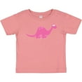 thumbnail image 3 of Inktastic Pink Dinosaur Girls Baby T-Shirt, 3 of 5