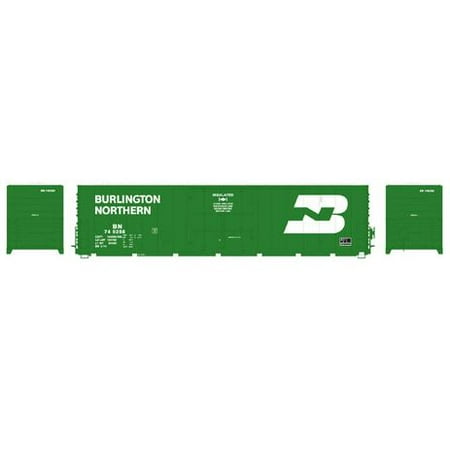Athearn G63880 HO Burlington Northern 50' PC&F Rivet Side Box with 10'6"