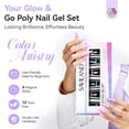 thumbnail image 3 of SAVILAND Hema-Free Poly Extension Gel Nail Kit: 6 Poly Gel Colors Fine Shimmer White Yellow Pink Poly Extension Gel Nail Kit, Long Lasting Hardness Poly Gel for Nourishing Nail Salon DIY Manicure, 3 of 7