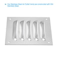 thumbnail image 4 of Cubierta de Ventilación Uxcell 5 x 5" Pantalla de Aleación de Aluminio Rejilla de Ventilación HVAC para Cocina Baño Pared Techo, 4 of 7