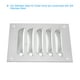 thumbnail image 4 of Cubierta de Ventilación Uxcell 5 x 5" Pantalla de Aleación de Aluminio Rejilla de Ventilación HVAC para Cocina Baño Pared Techo, 4 of 7