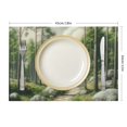 thumbnail image 3 of Pratyus Trees Rocks Linen Cloth Dining Table Placemats Set of 4, Ideal for Birthday Parties, Christmas, Restaurants, Buffets & Home Decoration 18x12in, 3 of 8