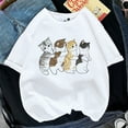 thumbnail image 4 of Kawaii Cat Women Print Funny T-shirt Girl Animal Y2K Fashion 90S Print Tops Tee Gril Black White Clothes Drop Ship, 4 of 7