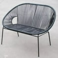 thumbnail image 2 of Acapulco Bench, Black Frame, outdoor bench., 2 of 3