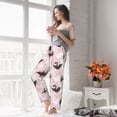 thumbnail image 5 of Vsdgher Swan And Flowers2 Women’s Womens Pajama Pants, Lounge Wide Leg PantsLounge Pants,Sleep Bottoms, Lounge for Women-Large, 5 of 6