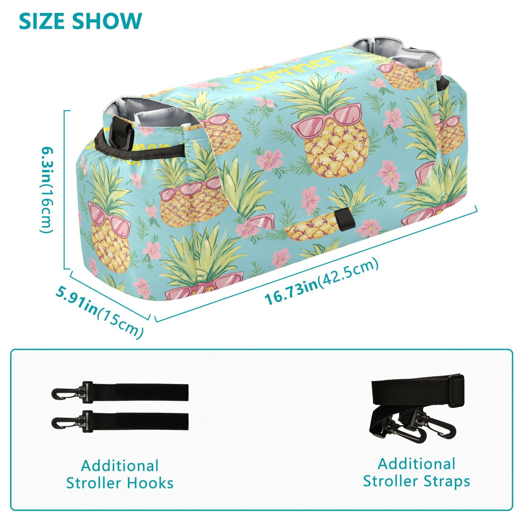 DIXRUYEE Stroller Organizer Pineapple Party Printed
