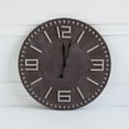 thumbnail image 2 of Mercana Devonshire II 42" Brown Wood Round Oversize Industrial Wall Clock, 2 of 4