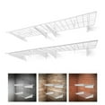 Fencer Wire 96 in. W x 18 in. D Wall Mounted Garage Wall Shelving w/ 4