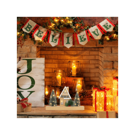 Glowing Gingerbread   Mini Trees: Timeless Christmas Table Decoration