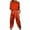 Red, variant on Women's Lounge Sets 2 Piece Silk V-Neck Color Block Crewneck Shirt Stain Outfits 2025 Spring And Fall Casual Multiple Pockets Wide Leg Pants Soft Loose Matching Clothes