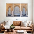 thumbnail image 2 of Elephant Stock Moroccan Mausoleum Fountain Wall Art - Horizontal Multi Panel Canvas - Living Room Wall Decor - Architecture Multi Panel - Brown And Beige Decor - 65" x 42", 2 of 8