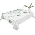thumbnail image 2 of Teal Eucalyptus Coastal Table Cloth Waterproof Tablecloths, Beach Starfish Shells Tablecloth Dining Table Cover for Kitchen Party Tabletop Outdoor, Rectangle Tablecloth 52x70 Inch, 2 of 9