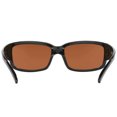thumbnail image 2 of Costa Del Mar men's Caballito Polarized Rectangular Sunglasses, Shiny Black/Copper Green Mirrored Polarized-580P, 59 mm, 2 of 4