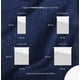 thumbnail image 3 of Sábanas Matrimoniales 2500 Hilos Tacto Suave Egipcio Premium Diseño de la tela Modelo Azul Marino, 3 of 4