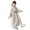 B, variant on Kids Girls Fleece Hooded Bathrobe Soft Cozy Long Robes Warm Long-Length Pajamas with Hoods S/M/L