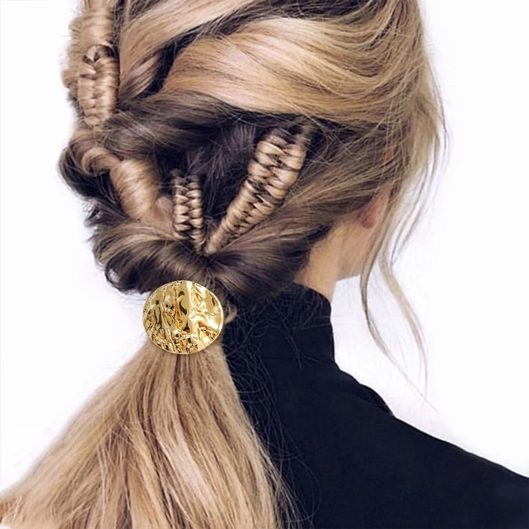 Stylish Metal Hair Tie Elegant Ponytail Gold Hair Versatile  display picture 1