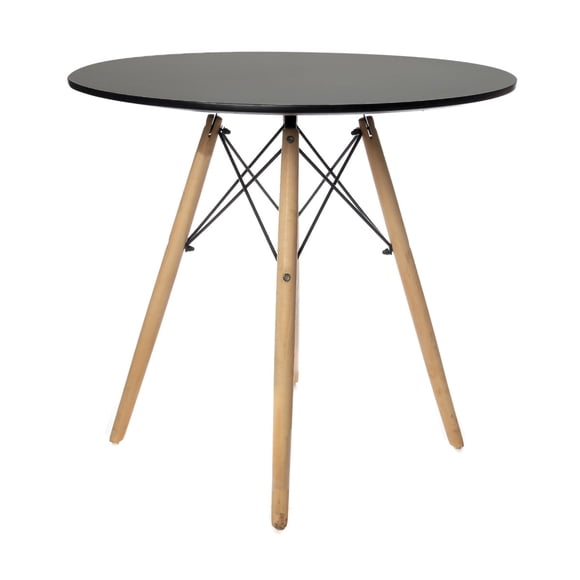 Mesa Redonda EKE Life Home Minimalista Moderna Vintage Negro GC-020