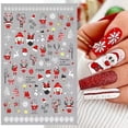thumbnail image 2 of Pegatina 3D de Navidad para decoración de uñas, calcomanía deslizante de invierno para manicura de Año Nuevo, Navidad, rojo, Papá Noel, copo de nieve, alce, pingüino, acebo, BEF889, 2022, 2 of 4