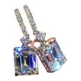 thumbnail image 1 of Maojin Pendientes colgantes de cristal y diamantes de metal exquisitos para mujer, 1 of 6