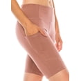 thumbnail image 1 of LA12ST Women High Waist Athleisure Yoga Shorts Workout Running Compression Exercise Biker Shorts Side Pockets, 1 of 3