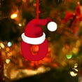 thumbnail image 4 of Uutvmp Initial Letters Christmas Ornaments with Santa Hat, 26 Letters Ornaments for Christmas Tree, Small Acrylic Christmas Ornaments, DIY Craft Hanging Pendants Decorations, 4 of 5