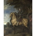 thumbnail image 2 of van Dyck, Anthony 26x32 Gold Ornate Wood Framed with Double Matting Museum Art Print Titled - Equestrian Portrait of Charles I, 2 of 4