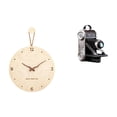 thumbnail image 1 of Reloj De Pared De Madera Nórdico Moderno Minimalista Y Estatua De Cámara, Adorno De Resina, Accesorio Decorativo único Para Dormitorio, Oficina, Hogar, Gabinetes, Bar Familiar., 1 of 8
