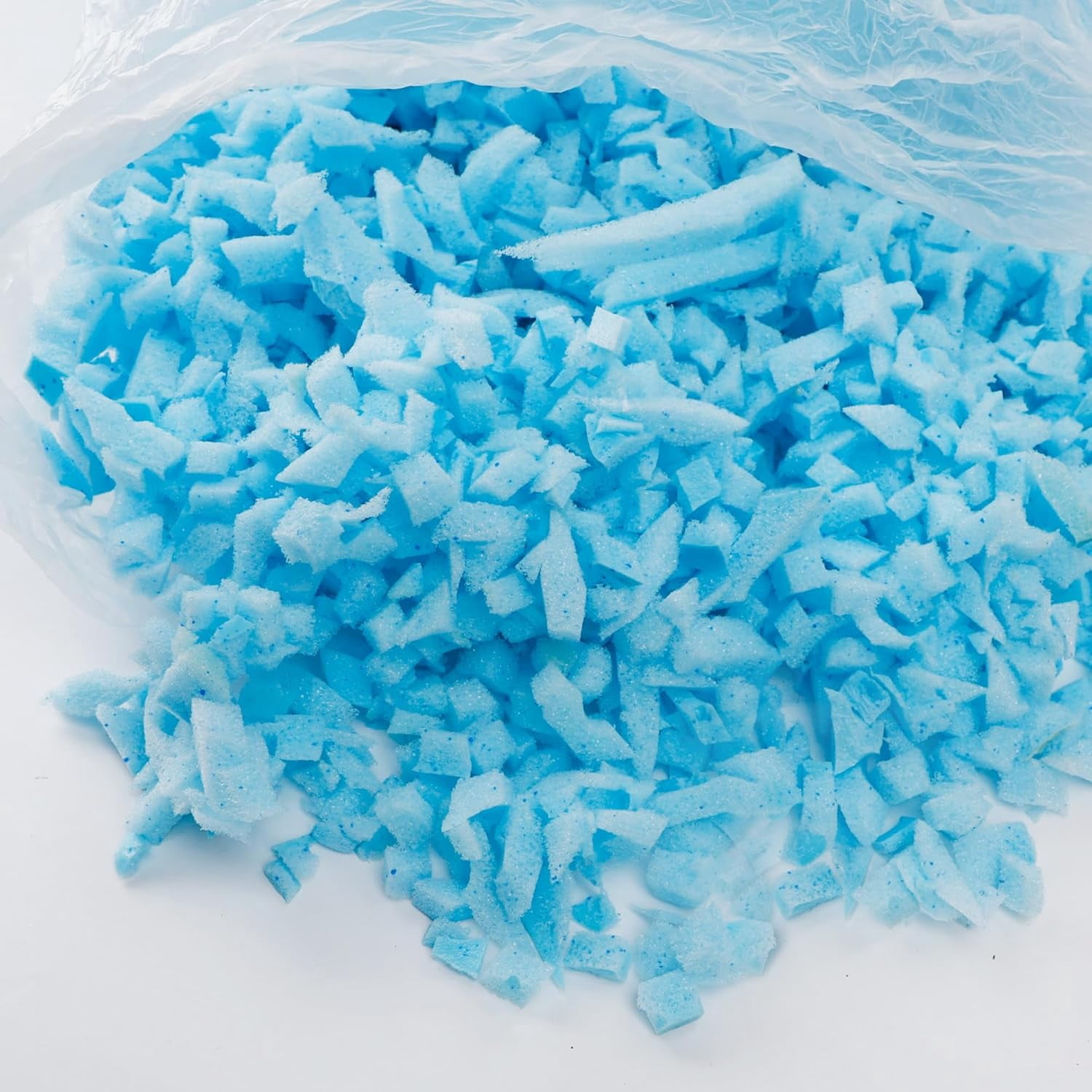 20 lbs Bean Bag Filler Foam, Shredded Gel Memory Foam Filling, Premium Soft and Comfortable Pillow Stuffing Foam for Couch Cushion Dog Bed Chair Arts Crafts Stuffed Animal