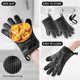 thumbnail image 4 of Guantes de cocina MAD SHARK, resistentes al calor, 450 °C, de silicona, 4 of 6