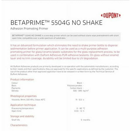 Dow Automotive-5504G Beta Prime Glass Primer 125 mL