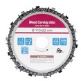 thumbnail image 1 of Chain Disc, 4-1/2 Inch 13 Teeth Grinder Chain Disc 22mm Arbor Woodworking Carving Disc for 4-1/2" Angle Grinder, 1 of 6