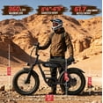 thumbnail image 4 of ESKUTE V201D Electric Bike for Adults & Teens, 500W, 19MPH, 48V 15.6Ah Battery, 20"x4.0" Fat Tire Ebike, 7-Speed , Front Suspension, All-Terrain Electric Bicycle Black, UL2849, 4 of 10