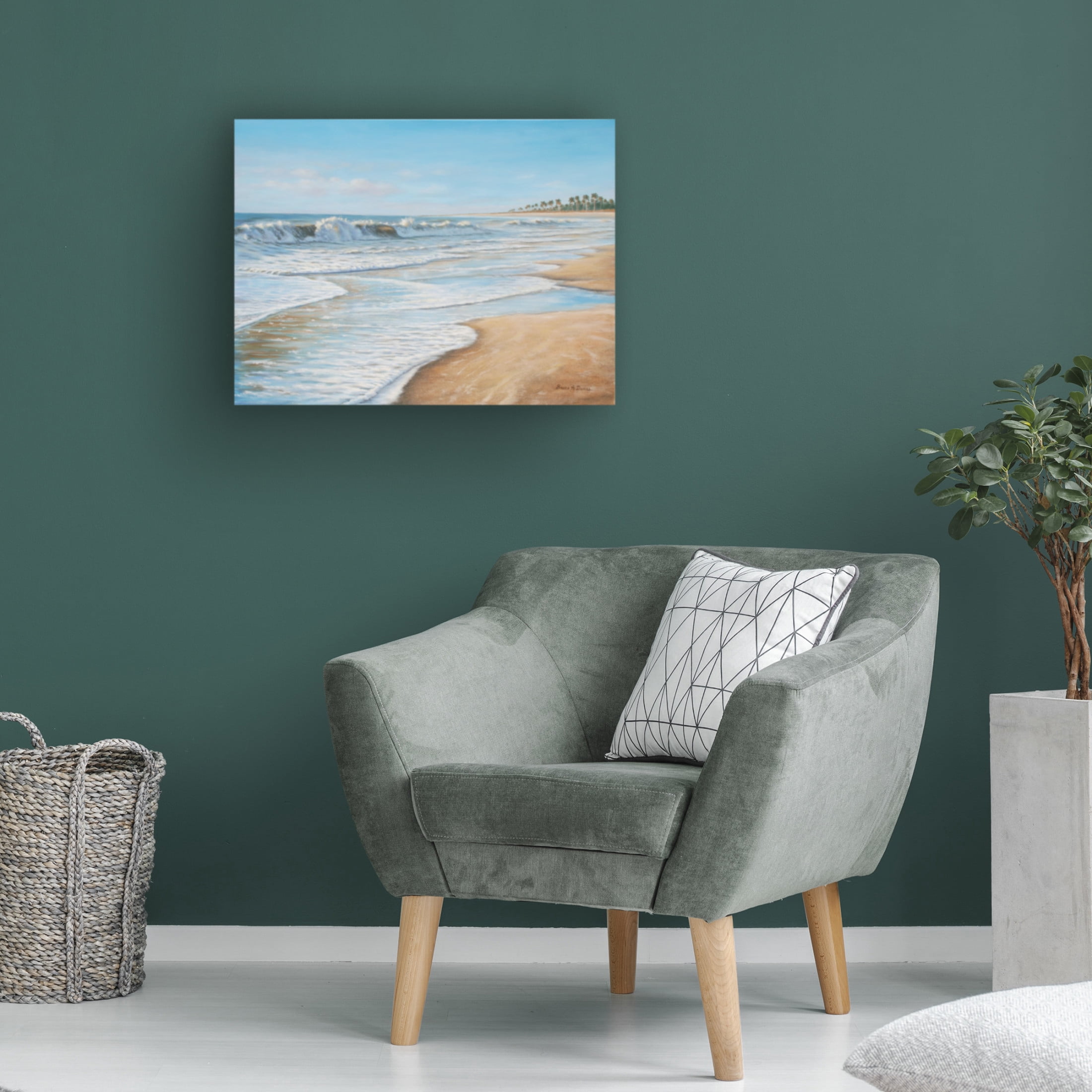 Canvas Wall Art - Bruce Dumas 'Wave Dancer' Wall Art for Living Room, Bedroom, or Office Décor by Trademark Fine Art - 32 x 24 Inches
