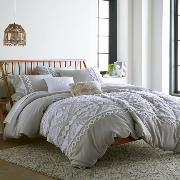 Levtex Home Harleson Comforter Set, White Comforter Duvet Cover