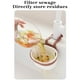 thumbnail image 5 of Escurridor de cocina con separador, desagüe colgante para fregadero, diseño metálico de 2 tiras, filtro de alimentos, limpieza de frutas, fácil de instalar, duradero, para la cocina del, 5 of 9