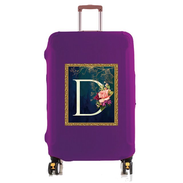 18-32 Inch Large Capacity Travel Essential Bag with Flower Serie Print Pattern Travel Accessories Suitcase Dust Protection Cover 8flower D XL