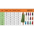 thumbnail image 5 of AURA Plus Size Women's 3/4 Sleeve A-line and Flare Midi Long Dress, 5 of 5