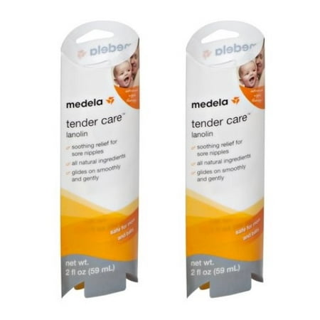 (2 Pack) Medela Tender Care Lanolin - 2oz Tube (Best Nipple Lightening Cream)