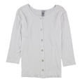 thumbnail image 1 of HC LA Womens Solid Cardigan Blouse, White, Petite, PS, 1 of 1