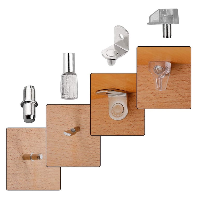 Ciieeo 40-Pack Stainless Steel Cylindrical Dowel Pins – Shelf Support Pegs For Cabinets, Bookcases, And Furniture
