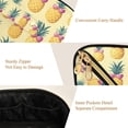thumbnail image 5 of FORMRS Makeup Bag Travel Cosmetic Organizer for Women Fold Flat Zipper Pouch with Handle, Pineapple Love, 5 of 8