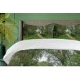 thumbnail image 4 of Ambesonne Nature Duvet Cover Set, Sunny Day in Meadows, Queen, Umber Fern Green, 4 of 6