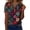 Dark Green(Floral Print), variant on Iaqnaocc Summer Tops for Women Short Sleeve Dressy Casual V-Neck Button Vintage Western Ethnic Style T Shirt Workout Tops for Women Business Work Clothes Gray S