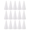 thumbnail image 1 of 30Pcs Christmas Tree Cone Shape DIY Foams Materials White Cone Shape for Children, 1 of 8