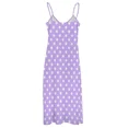 thumbnail image 4 of Light Purple and White Polka Dots Pattern Sleeveless Dress festival outfit women women clothing 2025 new arrivals Dress, 4 of 5