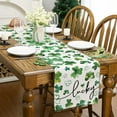 thumbnail image 4 of YIBAGA St. Patrick's Day Table Runner, Shamrock Lucky Table Decorations for St. Patrick's Day Party Dining, 13x108 inch, Polyester, 4 of 6