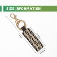 thumbnail image 3 of Wukai Dachshund Dog Woof Print Leather Car Keychain, Universal Key Fob Keychain, Leather Key Chain Holder for Men and Women,360 Degree Rotatable, 3 of 5