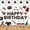 BN4299, variant on Popular Music Happy Birthday Backdrop Large Party Musical Party Supplies Photography Background Cake Table Decorations 5x3ft